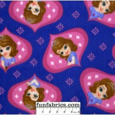 3/4 yard piece Disney Princess Sofia Ogee Fleece