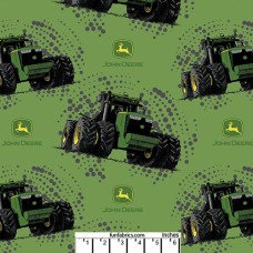 7/8 yard piece John Deere Big Time Tractor Cotton