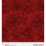 Serenity Red Cotton Quilt Back