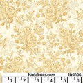 Homestead Roses Tan 108 Wide Cotton
