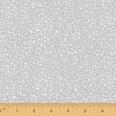 Bedrock Light Gray Cotton Quilt Back