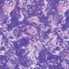 Paint Splash Purple Lilac Cotton Quilt Back