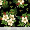 Christmas Blooms Cotton Quilt Back