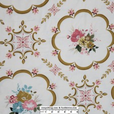 108" Quilt Back Renew Floral Gold