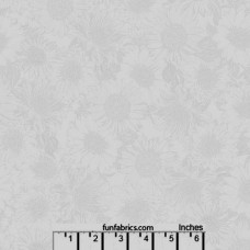1/2 yard piece Sunflower Whisper White Cotton Quilt Bac
