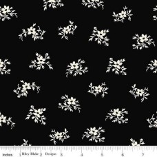 Black Perennial 108 Cotton Quilt Back