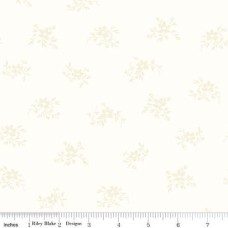 White Perennial Cotton Quilt Back