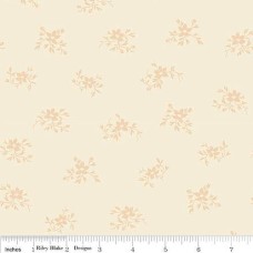 Cream Perennial Cotton Quilt Back