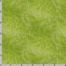 Chantille Olive Green Cotton Quilt Back