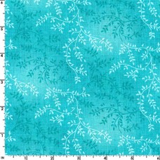 Chantille Turquoise Cotton Quilt Back