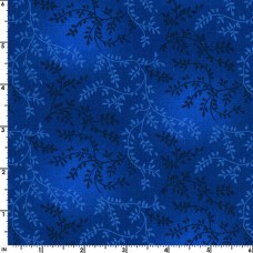 Chantille Royal Blue Cotton Quilt Back