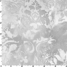 1 3/8 yard piece Gray Vintage Damask Cotton Quilt Back