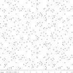 Black Dots on White 108 Wide Cotton
