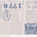 Americana Liberty Blue Cotton Quilt Back