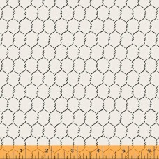 Chicken Wire White Cotton Quilt Back