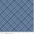 108" Quilt Back Fabric Bee Blue Plaid