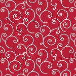 Red Scroll 108 Cotton