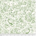 Forest Faune Green 108 Wide Quilt Back