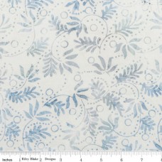 108" Quilt Back Batik Silver Shores Mystic Skylight