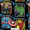 7/8 yard piece Marvel Comics Avengers Busting Out Black