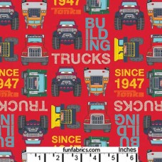 Tonka Trucks Building Blocks Red Cotton
